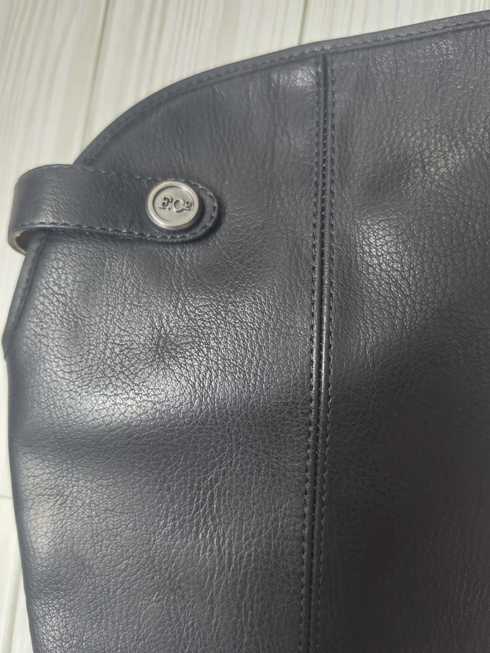 FRYE AND CO. Black Leather Over-the-Knee Riding Boots